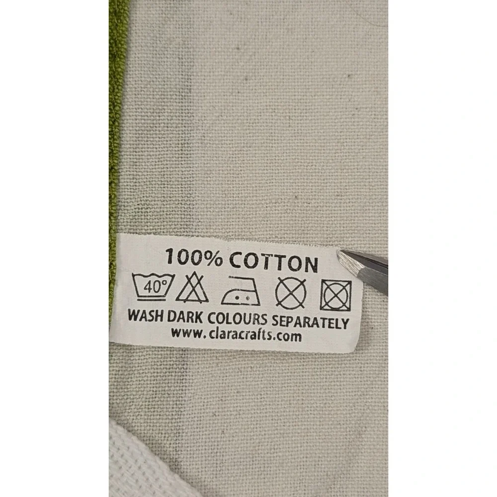 Irish Blessing Celtic Knot Cotton Tea Towel Clanna Crafts Ireland 19x25 Green